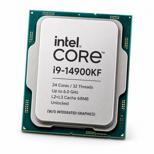 Intel NEW 14Gen Core i9-14900KF 24-Cores up to 6.0 GHz L2+L3 68MB Cache Unlocked w/o Integrated Graphics - Tray