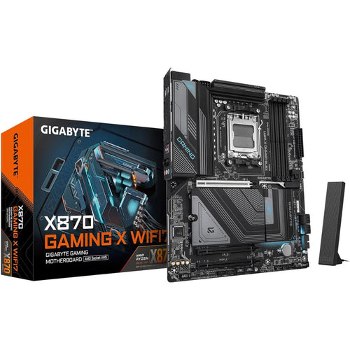 GIGABYTE X870 EAGLE WIFI 7 AMD Socket AM5, Dual Channel DDR5, AMD X870 Chipset, DDR5 Up to 256GB Memory, EZ-Latch Plus, 3 x M.2 Slots