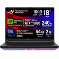 ASUS ROG Strix SCAR 18 (2025) G835LX NEW Intel Core Ultra 9 Gen II 275HX 24-Cores w/ NVIDIA RTX™ 5090 24GB DDR7 & ROG Nebula HDR Mini LED 2.5K 240Hz Display , Off Black