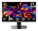 MSI MAG 272QP QD-OLED X50 26.5" WQHD Gaming Monitor, 500Hz, 0.03ms GtG, 3rd-Gen QD-OLED, DisplayHDR True Black 500, G-SYNC Compatible, FreeSync Premium Pro, HDMI 2.1, USB-C