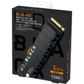 WD BLACK SN850X 1TB NVMe Gen4 PCIe M.2 2280 SSD Internal Solid State Drive up to 7,300MB/s