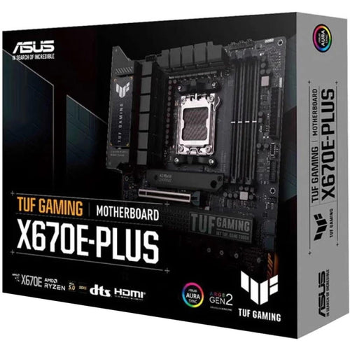 ASUS TUF Gaming X670E-PLUS DDR5 AM5 Ryzen 7000 PCIe® 5.0 4x M.2 Slots 2.5 Gb LAN USB 4 Aura RGB Lighting)