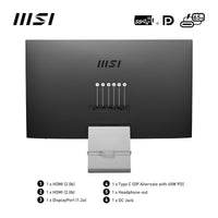 MSI Modern MD271UL 27" IPS 4K Sleek & Ultra-Slim 10bit 139% SRGB EyesErgo & Eye-Q Technology HDMI, DP Port, USB C