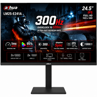 DAHUA LM25-E241A 25” IPS Full HD up to 320Hz 1ms Ultra-Thin 95% DCI-P3 300nits Adaptive Sync Hight Adjustable Stand w/ 2x Display Port & 2x HDMI 2.1 Interface , Black