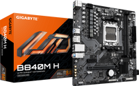 GIGABYTE B840M H M-ATX AM5 Motherboard, AMD B840 Chipset, 2x DDR5 DIMM Slots, 128GB Max Memory, 1 x PCIe 4.0 x16 slot, 1 x PCIe 4.0 M.2 Slot