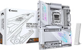 GIGABYTE X870E AORUS PRO X3D ICE ATX AM5 Motherboard, AMD X870E Chipset, 4x DDR5 DIMM Slots, Up to 256GB Max Memory, 1x PCIe 5.0 x16 with PCIe UD Slots, 4x M.2 Slots