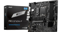 MSI PRO B760M-P DDR5 Intel 13th Gen Motherboard PCIe 4.0 DDR5 2xM.2 PCIe 4.0 Mainboard