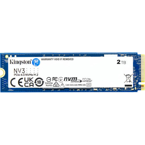 Kingston NV3 2TB M.2 2280 NVMe PCIe Gen 4x4 Internal SSD Up to 6000 MB/s