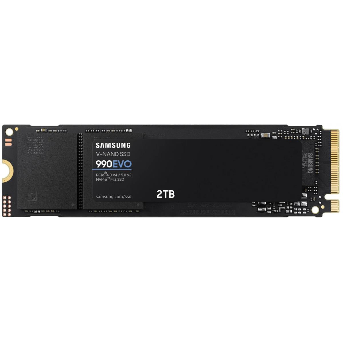 SAMSUNG SSD 990 EVO 2TB PCIe 5.0 M.2 2280 Seq Read Speeds Up-to 5,000MB/s w/ Power Efficienc & Smart Thermal Control