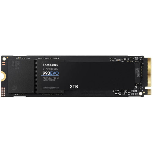 SAMSUNG SSD 990 EVO 2TB PCIe 5.0 M.2 2280 Seq Read Speeds Up-to 5,000MB/s w/ Power Efficienc & Smart Thermal Control