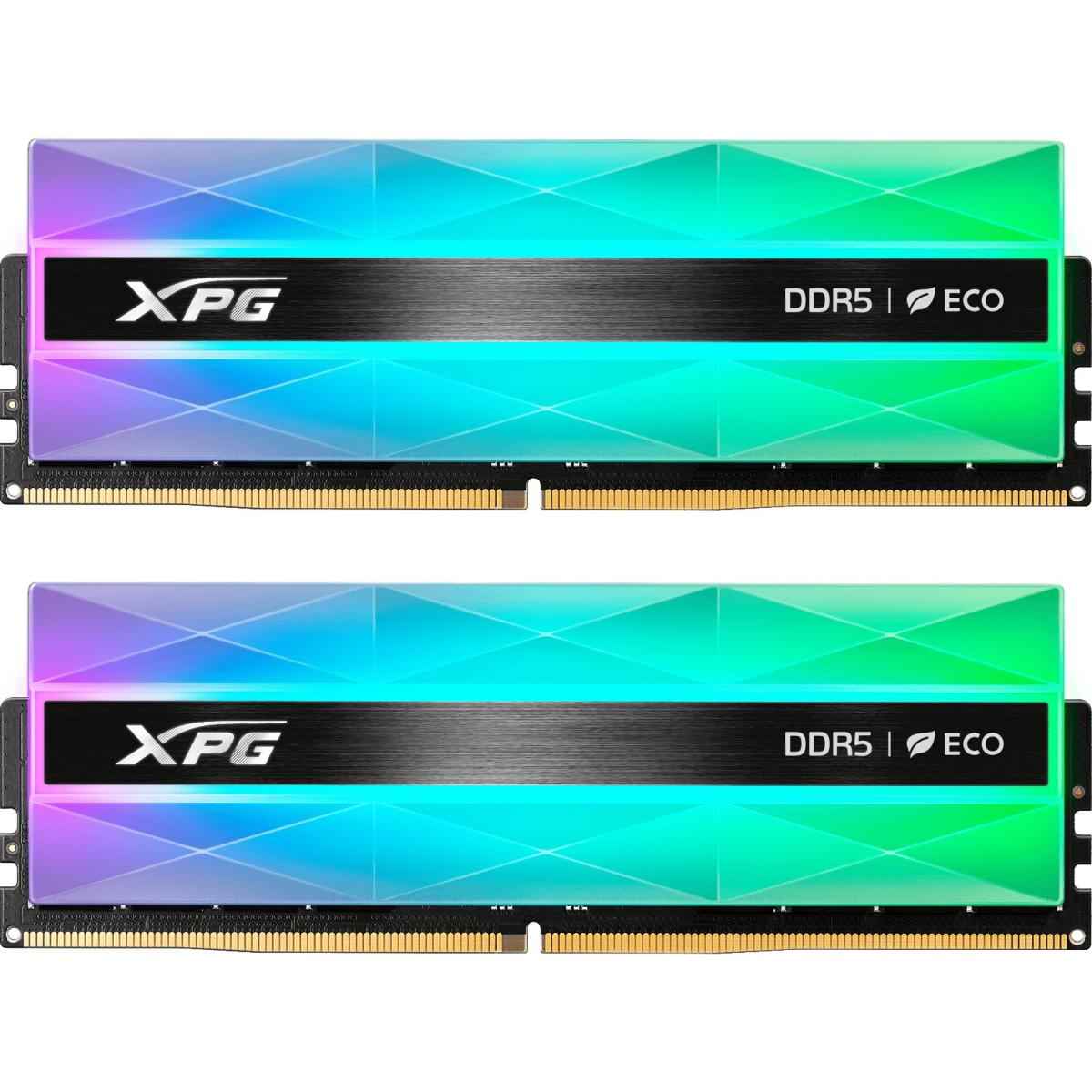 ADATA XPG LANCER NEON 32 GB [2 x 16 GB] DDR5 6400MHz, CL32, 1.4V, Retail, Silver RGB System Memory