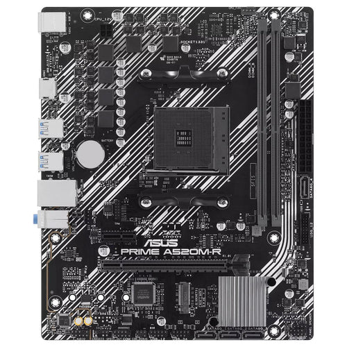Asus Prime A520M-R AMD A520 (Ryzen AM4) Micro ATX Motherboard with M.2 Slot USB 3.2 Gen 2 Type-A