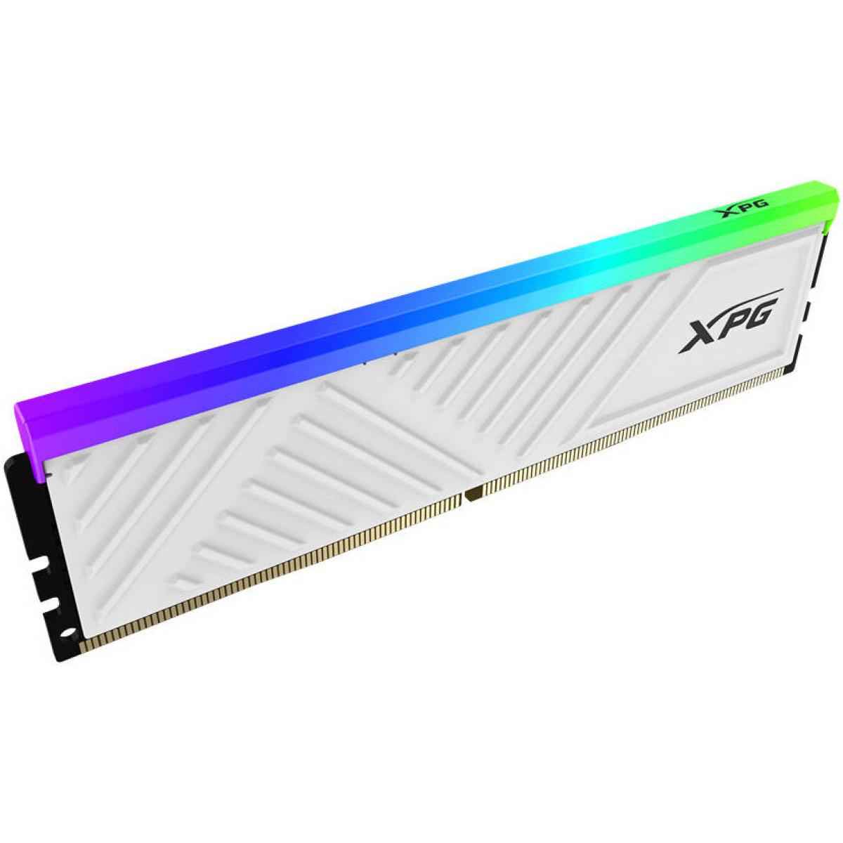 ADATA XPG SPECTRIX D35G 8GB RGB DDR4 Desktop Memory, 3600 MHz Clock Speed, CL18 Latency, Supports Intel XMP 2.0, 1.35V, RoHS Compliant, White
