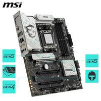 MSI B850 Gaming Plus WiFi AM5 ATX AMD B850 Chipset, 4x DDR5 UDIMM Slots, Up to 256GB Max Memory, 4x PCIe x16 Slots, 3x M.2 Slots, WiFi & BT Connectivity