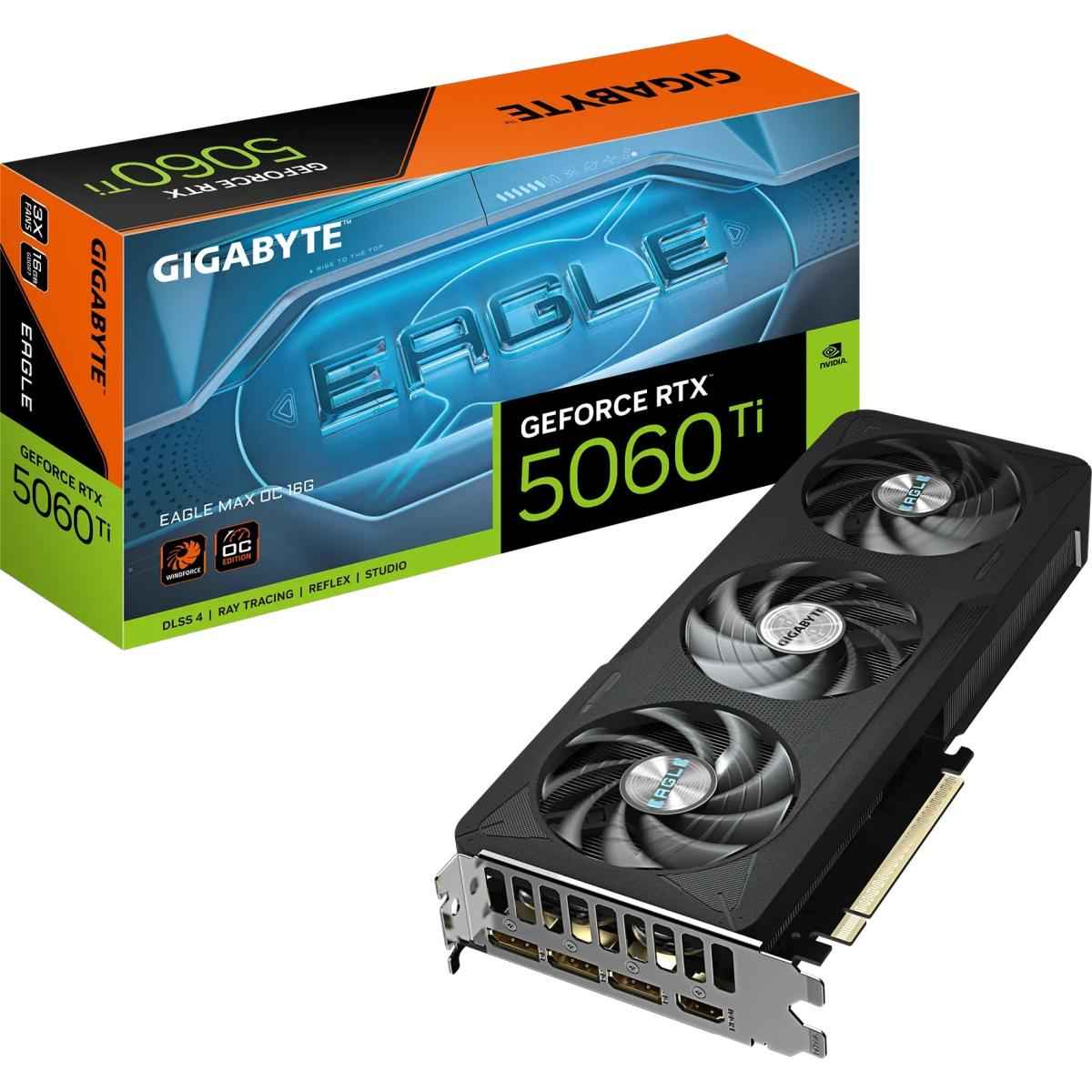 GIGABYTE GeForce RTX 5060 Ti EAGLE MAX OC 16GB GDDR7 - Graphics Card