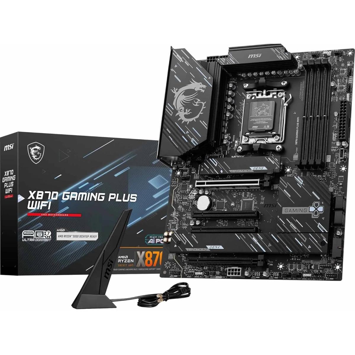 MSI PRO X870E-P WiFi 7 Motherboard, ATX - Supports AMD Ryzen 9000/8000 / 7000 Processors, AM5-60A SPS VRM, DDR5 Memory Boost (8200+ MT/s OC), PCIe 5.0 x16 & 4.0 x16, M.2 Gen5, Wi-Fi 7, 5G LAN