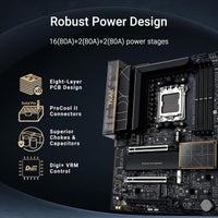 ASUS ProArt X870E-Creator WIFI AM5 ATX AMD X870E Chipset, 4x DDR5 DIMM Slots, 192GB Max Memory, 4x M.2 PCIe Slots, 2x PCIe 5.0 x16 Slots, Bluetooth v5.4
