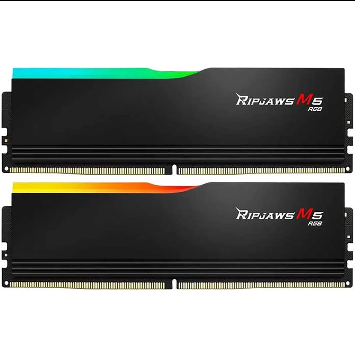 G.SKILL Ripjaws M5 RGB Series 32GB (2x16GB) DDR5 Dual Channel Desktop Memory, 6000 MT/s Memory Speed, CL36-36-36-96 Latency, 1.35V Voltage, Intel XMP 3.0, Black