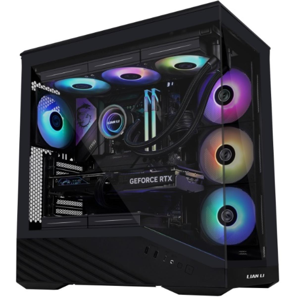 Lian Li V100R (Vector V100RX) MESH (Black) ARGB ATX Mid Tower Tempered Glass Gaming Case W/ Type-C.