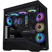 Lian Li V100R (Vector V100RX) MESH (Black) ARGB ATX Mid Tower Tempered Glass Gaming Case W/ Type-C.