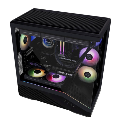 Lian Li V100R (Vector V100RX) MESH (Black) ARGB ATX Mid Tower Tempered Glass Gaming Case W/ Type-C.