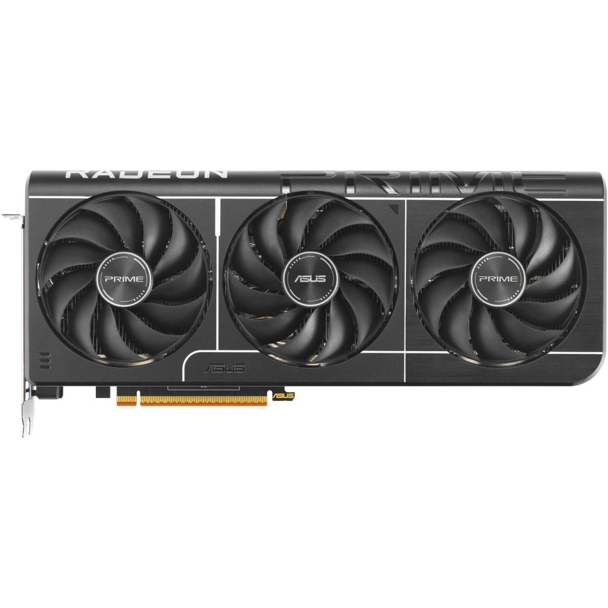 ASUS Prime Radeon™ RX 9070 XT OC Edition Graphics Card (PCIe 5.0, 16GB GDDR6, HDMI/DP 2.1, 2.5-slot design, axial-tech fans, dual ball fan bearings, dual BIOS, ASUS GPU Guard)