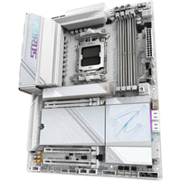GIGABYTE X870E AORUS PRO X3D ICE ATX AM5 Motherboard, AMD X870E Chipset, 4x DDR5 DIMM Slots, Up to 256GB Max Memory, 1x PCIe 5.0 x16 with PCIe UD Slots, 4x M.2 Slots