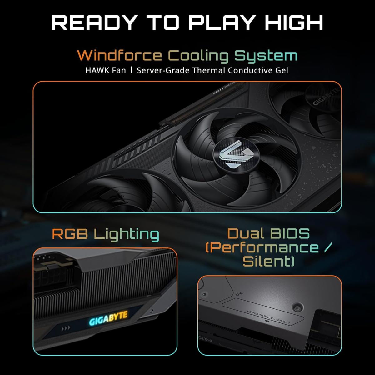 GIGABYTE Radeon RX 9070 XT GAMING OC Graphics Card, 16GB GDDR6 256-Bit Memory, 3060 MHz Boost Clock, 20 Gbps Memory Clock, 4096 Stream Processors, PCI-Express 5.0