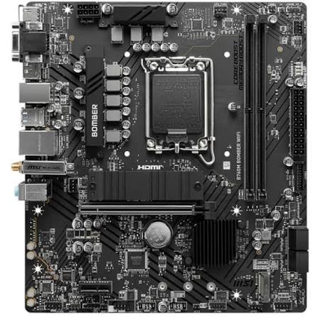 MSI B760M BOMBER WIFI DDR5 Intel 14th/13th Gen Motherboard PCIe 4.0 DDR5 2xM.2 Gen4 x4 PCIe 4.0 Mainboard