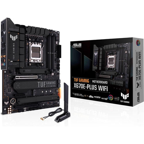 ASUS TUF Gaming X670E-PLUS DDR5 AM5 Ryzen 7000 PCIe® 5.0 4x M.2 Slots 2.5 Gb LAN USB 4 Aura RGB Lighting)